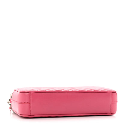 Prada Nappa Impunture Diagramme Mini Double Zip Chain Crossbody Bag Peonia 4 of 15