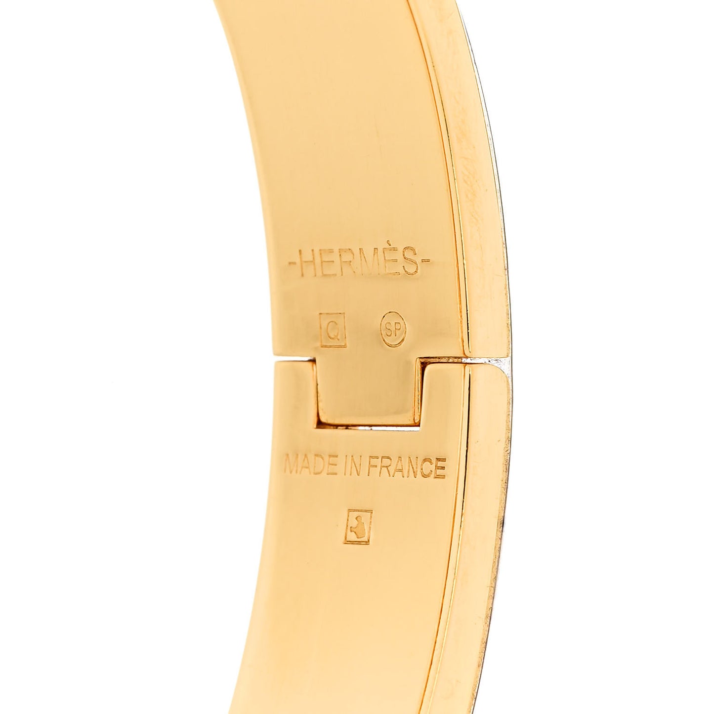 Enamel Narrow Clic Clac H Bracelet GM Vert Aqua