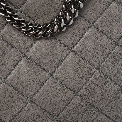 Stella McCartney Shaggy Deer Quilted Mini Falabella Tote Grey 10 of 12