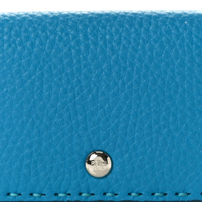 Fendi Cuoio Romano Selleria Card Holder Turquoise 9 of 9