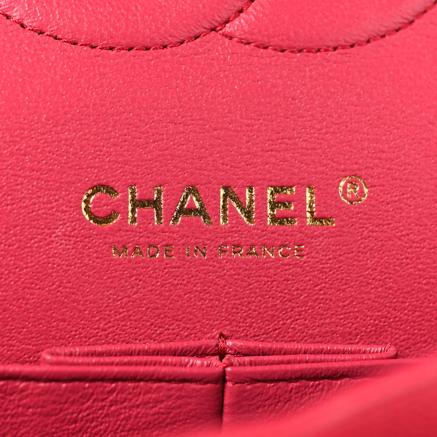 Caviar Quilted Medium Double Flap Dark Pink