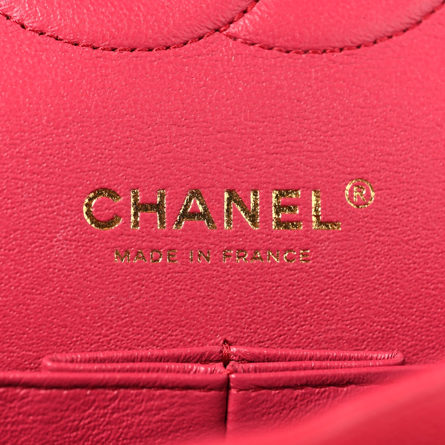 Chanel Caviar Quilted Medium Double Flap Dark Pink 6 of 10