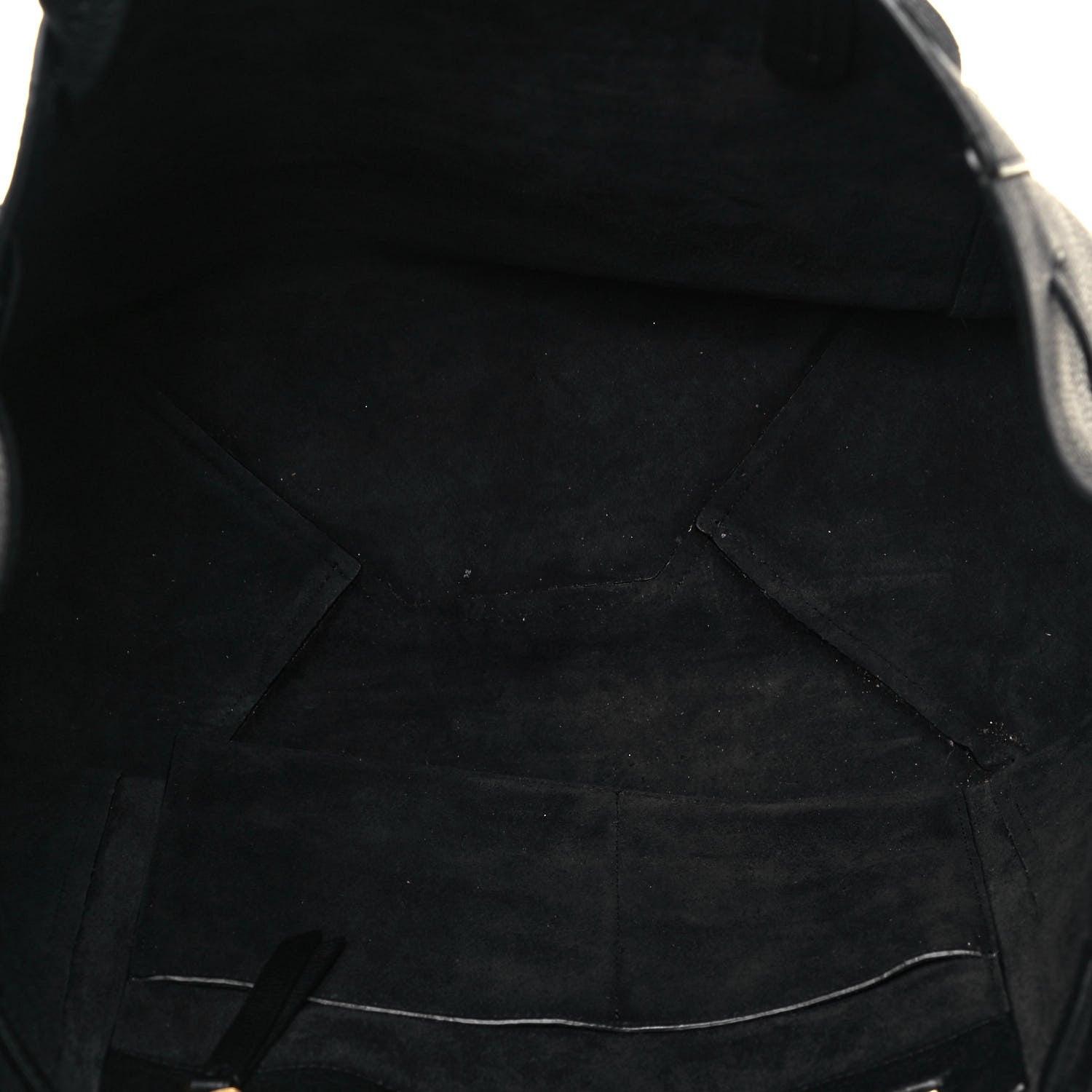 Celine Soft Grained Calfskin Small Belt Cabas Phantom Black 5 of 12
