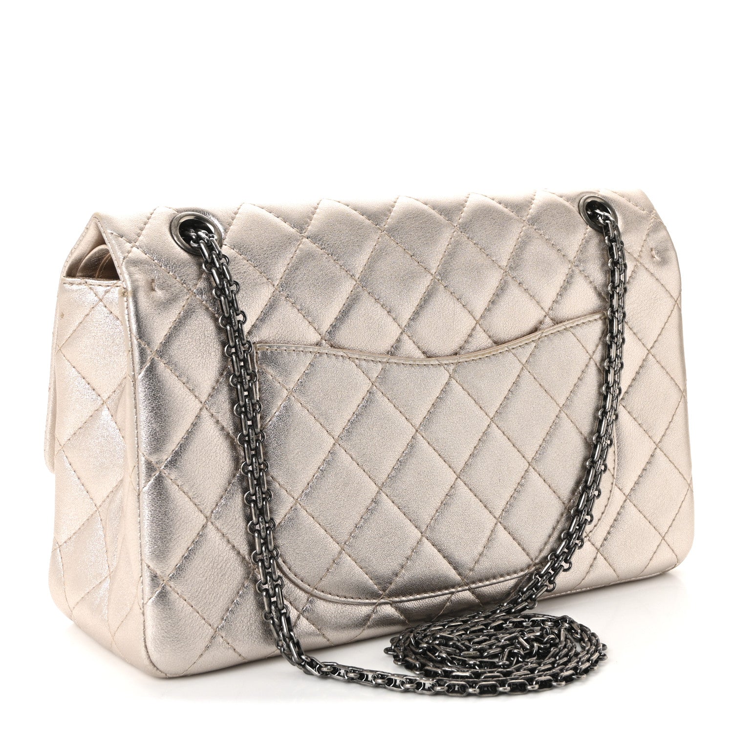 Chanel Metallic Calfskin Quilted 2.55 Reissue 226 Flap Light Pink 3 of 11