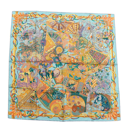 Hermes Silk Au Fil Du Carre Scarf 90 1 of 4