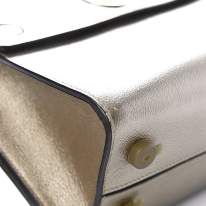 Christian Dior Metallic Grained Calfskin Mini Diorever Flap Bronze 9 of 14