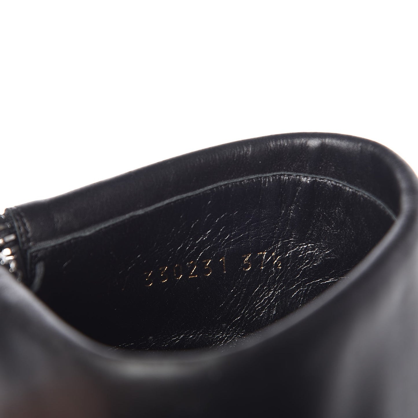 Calfskin Janis 105 Fold Over Ankle Boots 37.5 Black