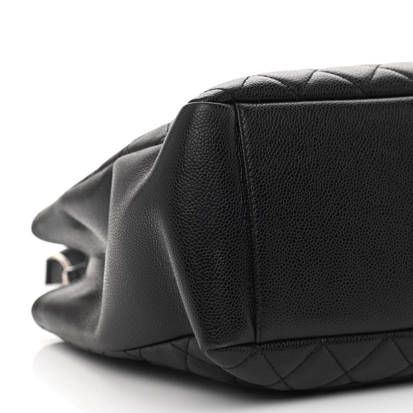 Caviar Quilted Grand Shopping Tote GST Black