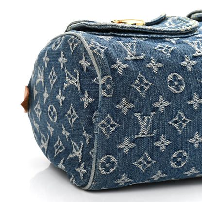 Louis Vuitton Monogram Denim Neo Speedy Blue 9 of 13