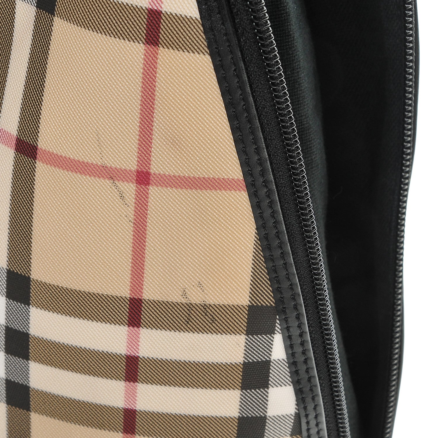 Burberry Canvas House Check Backpack Black 5 of 11