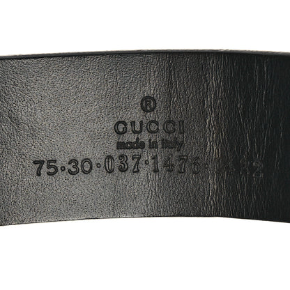 Gucci Calfskin Square G Belt 75 30 Black 5 of 5