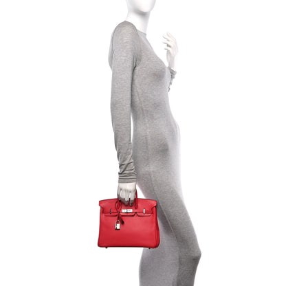 Hermes Epsom Birkin 25 Rouge Casaque 2 of 10