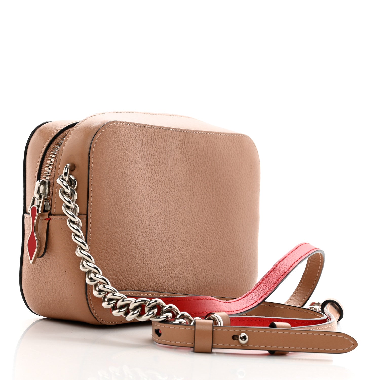 Christian Louboutin Calfskin Mini Rubylou Crossbody Nude 3 of 10