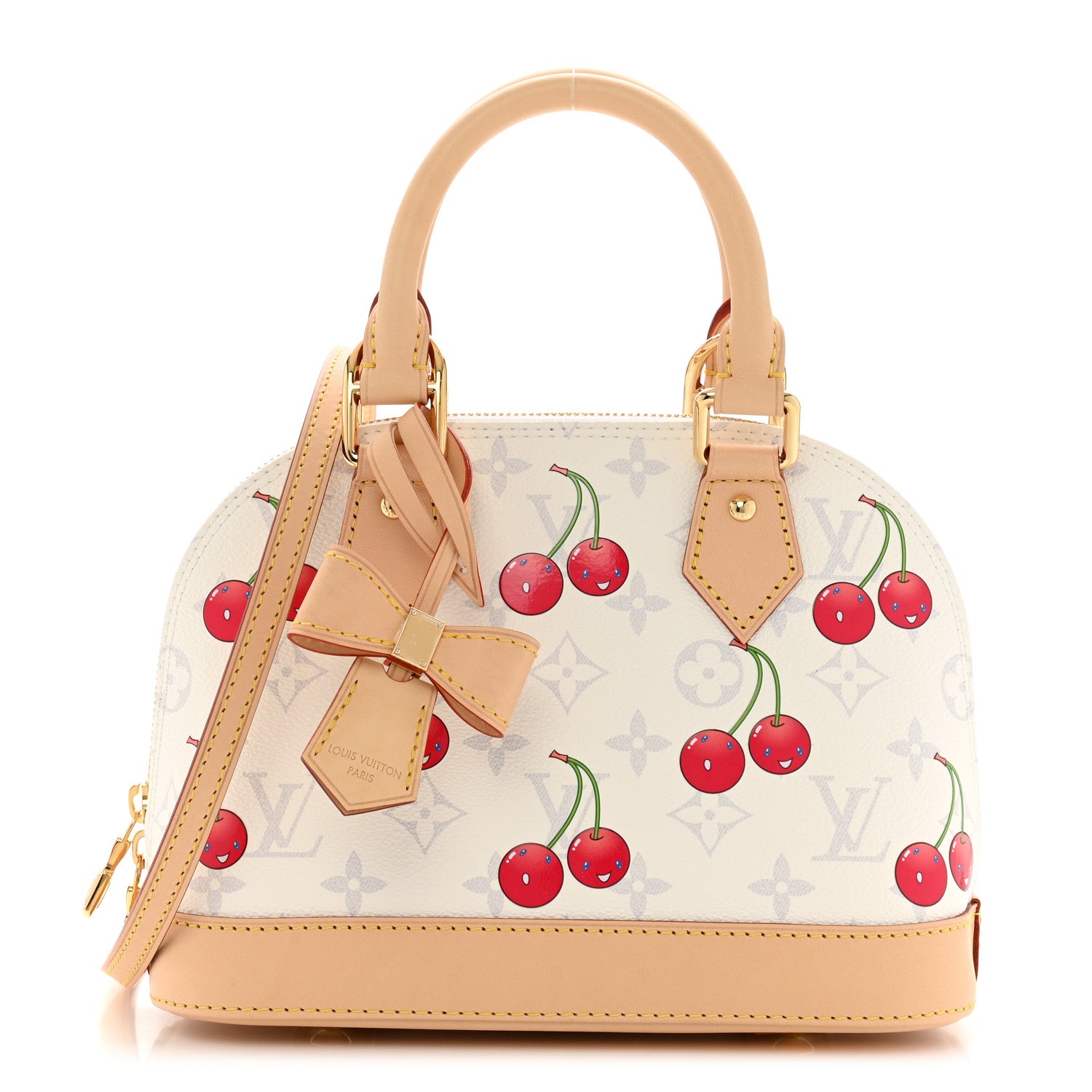 Louis Vuitton LV X TM Monogram Cerises Alma BB White 1 of 9