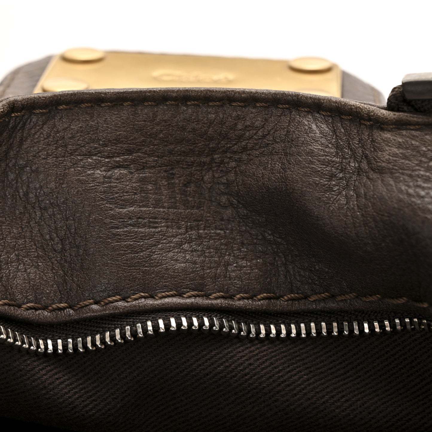 Calfskin Medium Paddington Satchel Chocolate