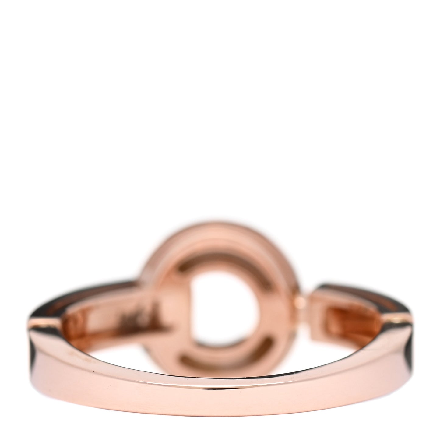 18K Rose Gold Diamond Mother of Pearl BVLGARI BVLGARI Band Ring 57 8