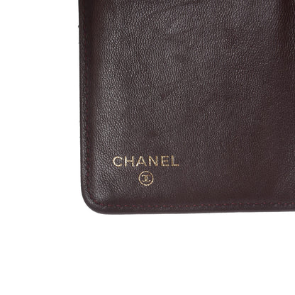 Chanel Lambskin Quilted Yen Wallet Black 6 of 10