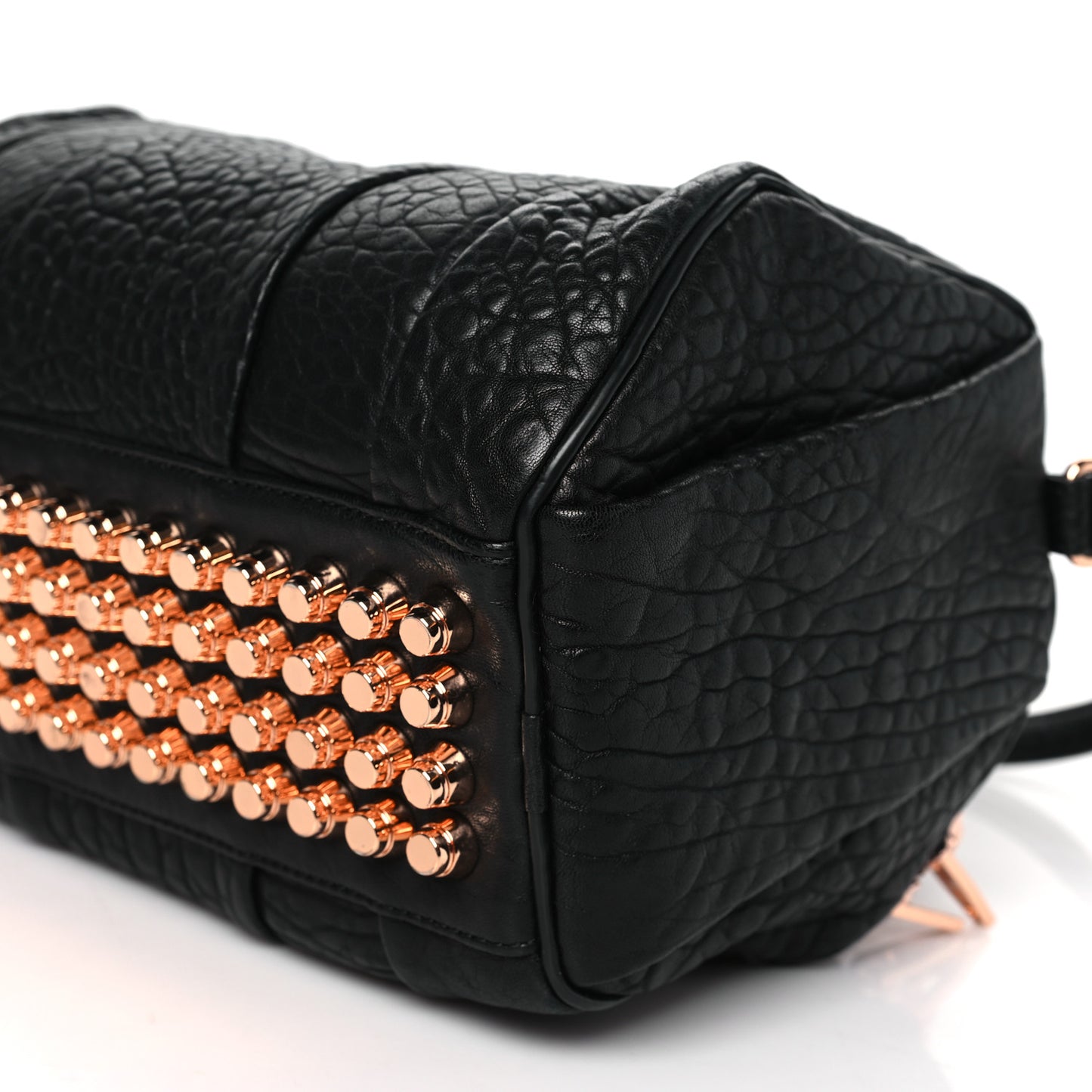 Pebbled Lambskin Rockie Black Rose Gold Hardware
