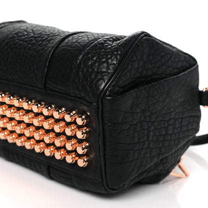 Alexander Wang Pebbled Lambskin Rockie Black Rose Gold Hardware 9 of 9