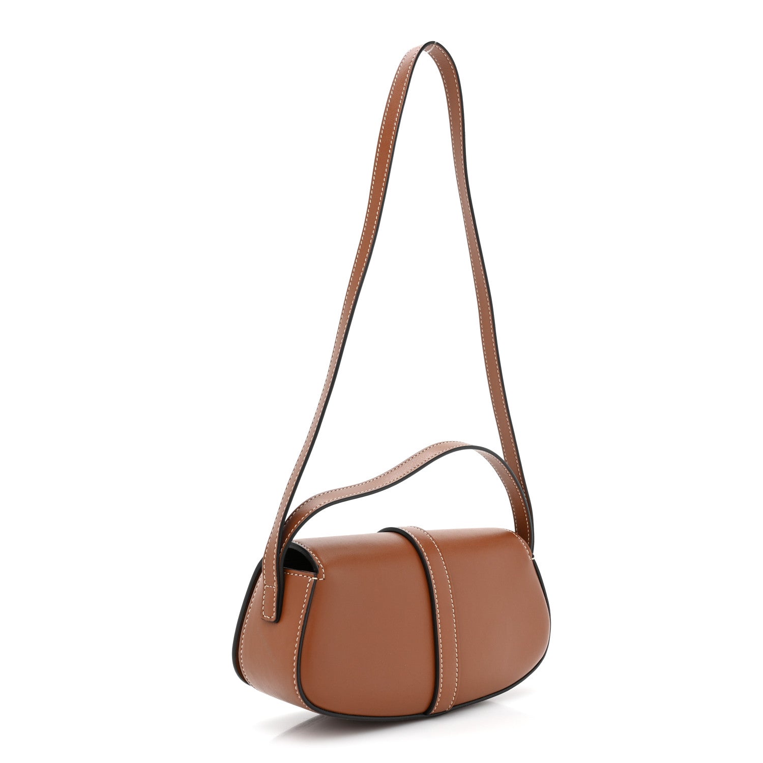 Celine Smooth Calfskin Tabou Clutch On Strap Tan 3 of 10