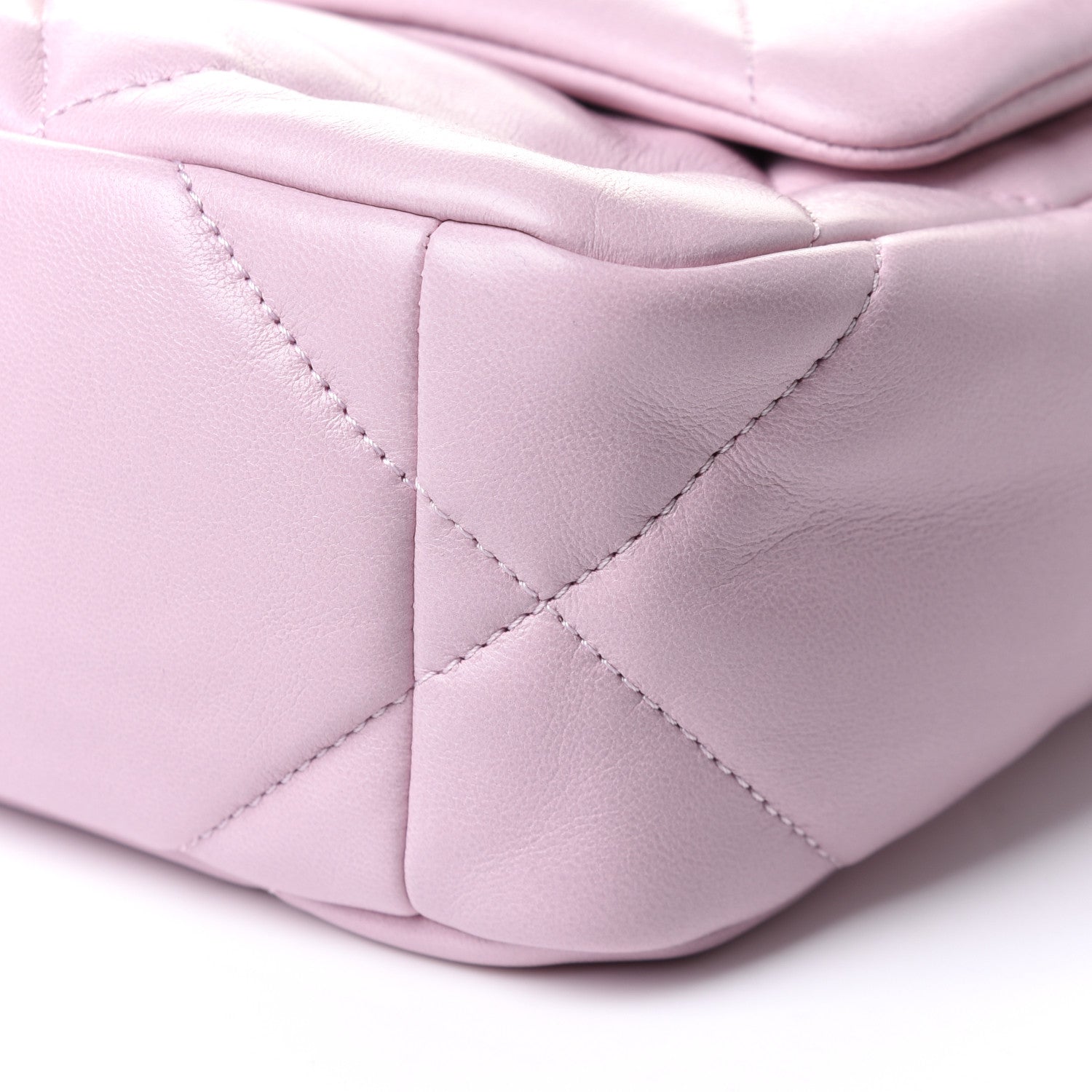 Chanel Lambskin Quilted Medium Chanel 19 Flap Light Pink 10 of 11