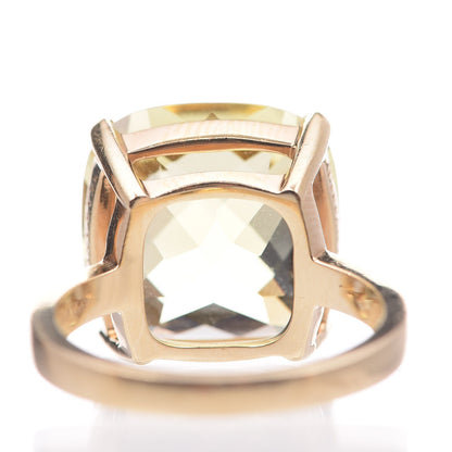 Tiffany 18K Yellow Gold Citrine Sparklers Cocktail Ring 53 6.25 4 of 7