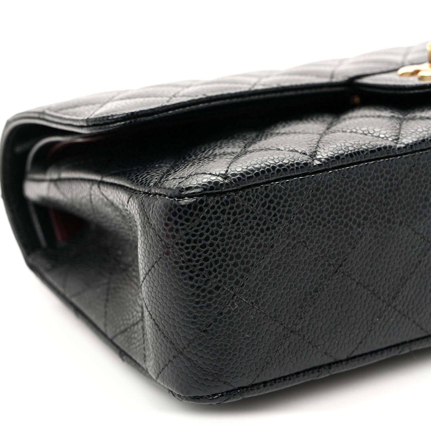 Chanel Caviar Quilted Medium Double Flap Black 9 of 10