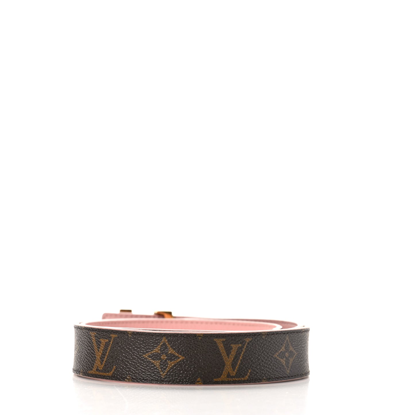Calfskin Monogram 30mm LV Initiales Reversible Belt 90 36 Rose Ballerine