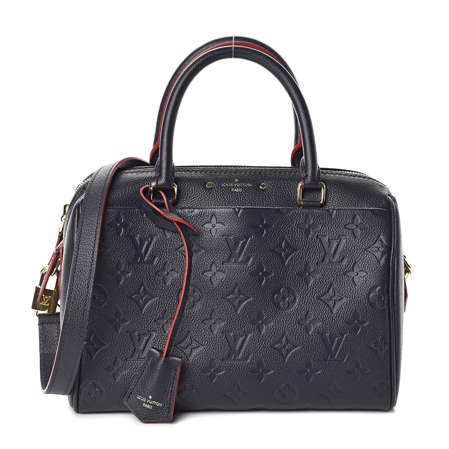 Louis Vuitton Empreinte Speedy Bandouliere 25 NM Marine Rouge 1 of 10
