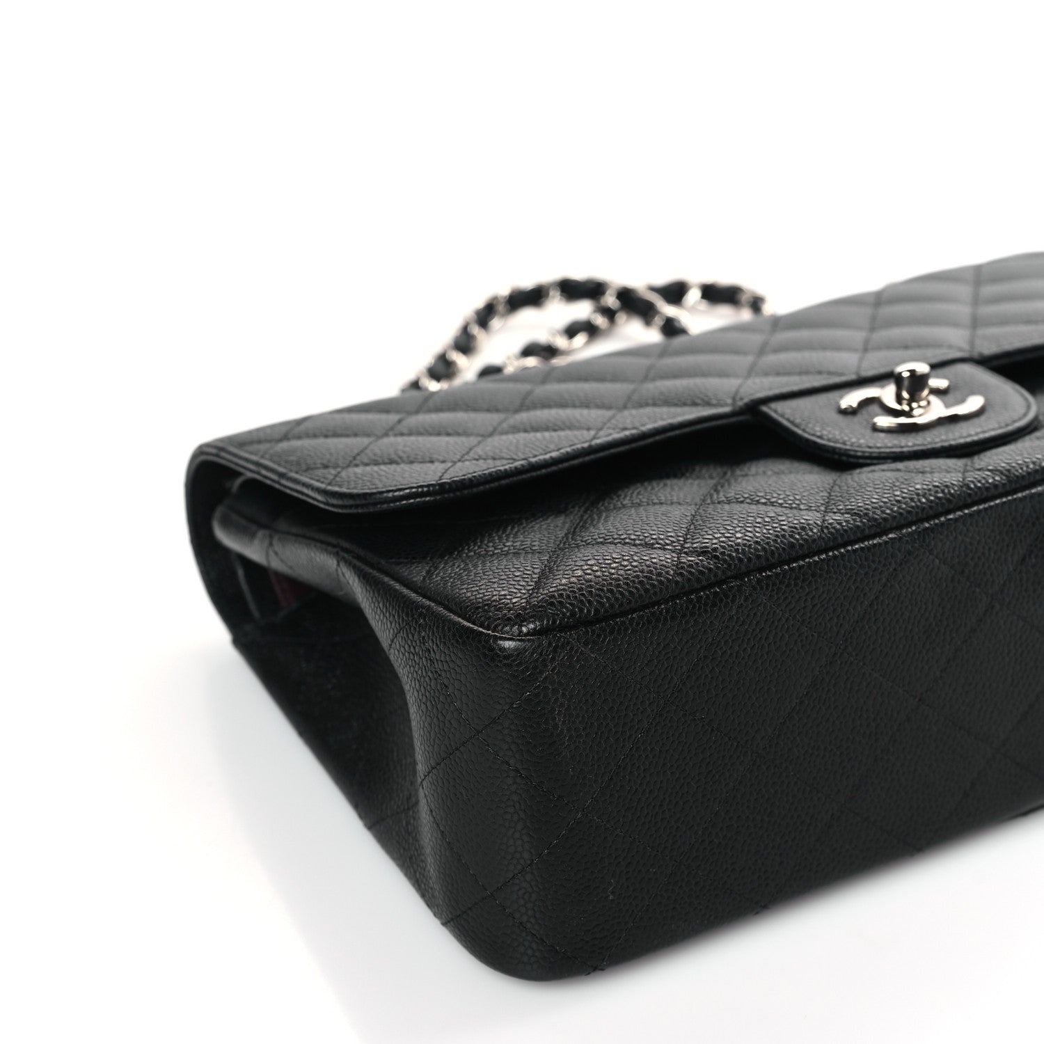 Chanel Caviar Quilted Jumbo Double Flap Black 8 of 9