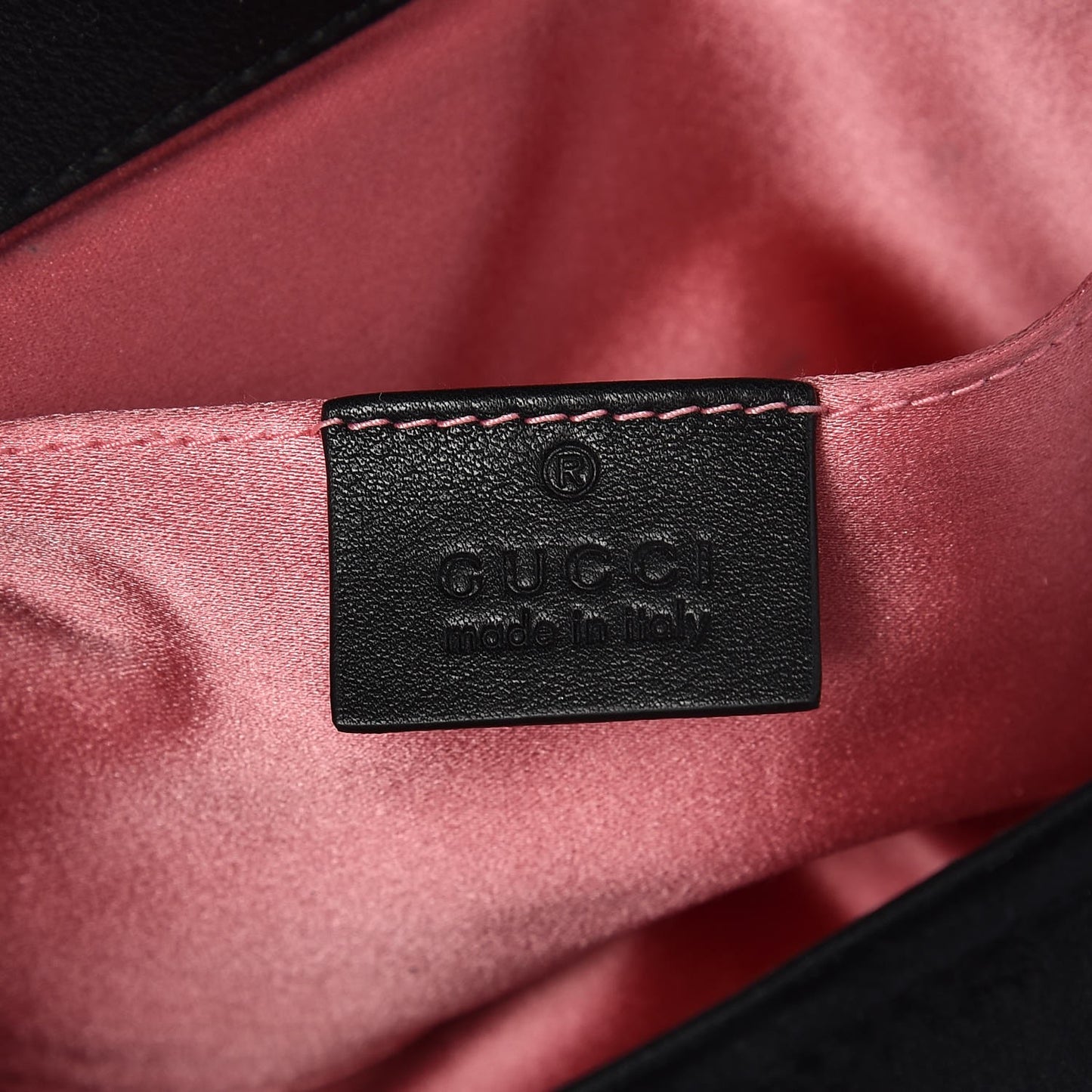 Velvet Matelasse Mini GG Marmont Shoulder Bag Black