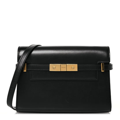 Saint Laurent Smooth Calfskin Manhattan Shoulder Bag Black 1 of 14