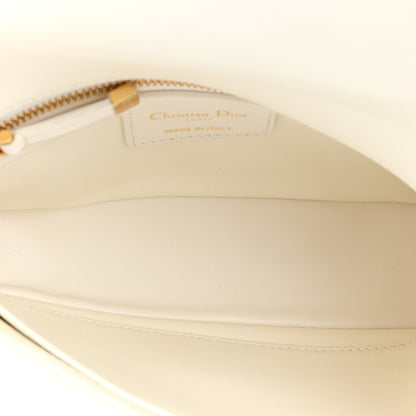 Christian Dior Calfskin Cannage Small Caro Bag Ivory 4 of 10