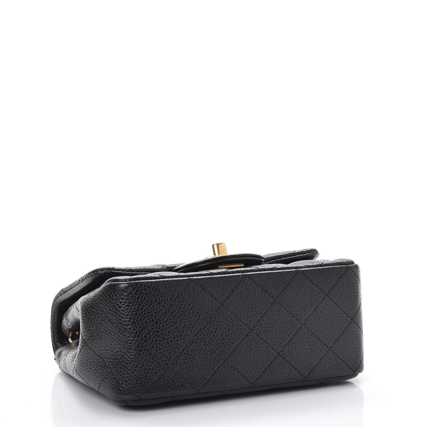 Caviar Quilted Mini Square Flap Black