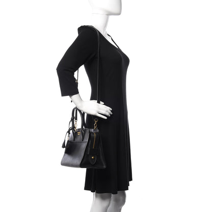 Prada Saffiano City Calfskin Small Esplanade Tote Black 2 of 9