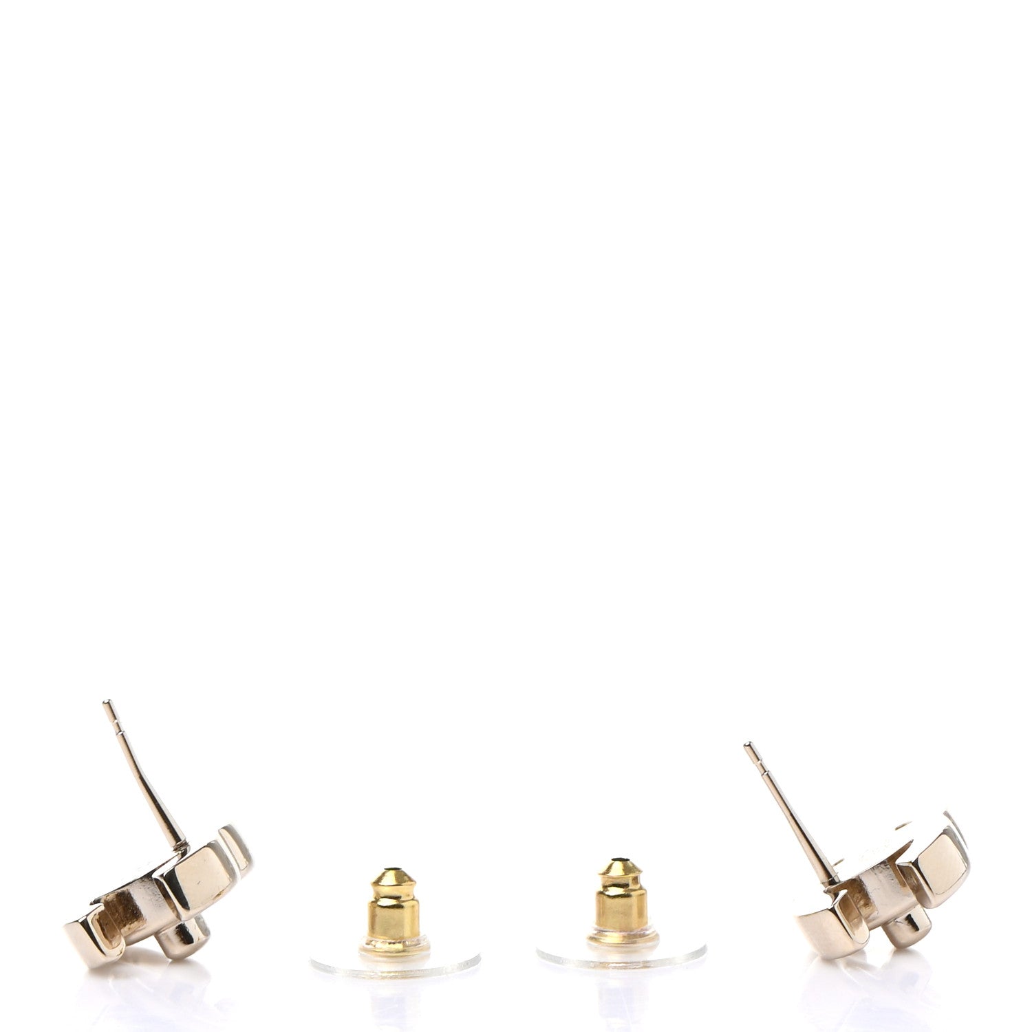 Chanel Metal CC Turnlock Earrings Gold 3 of 5