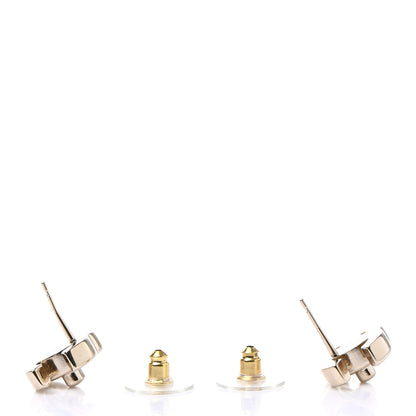 Chanel Metal CC Turnlock Earrings Gold 3 of 5