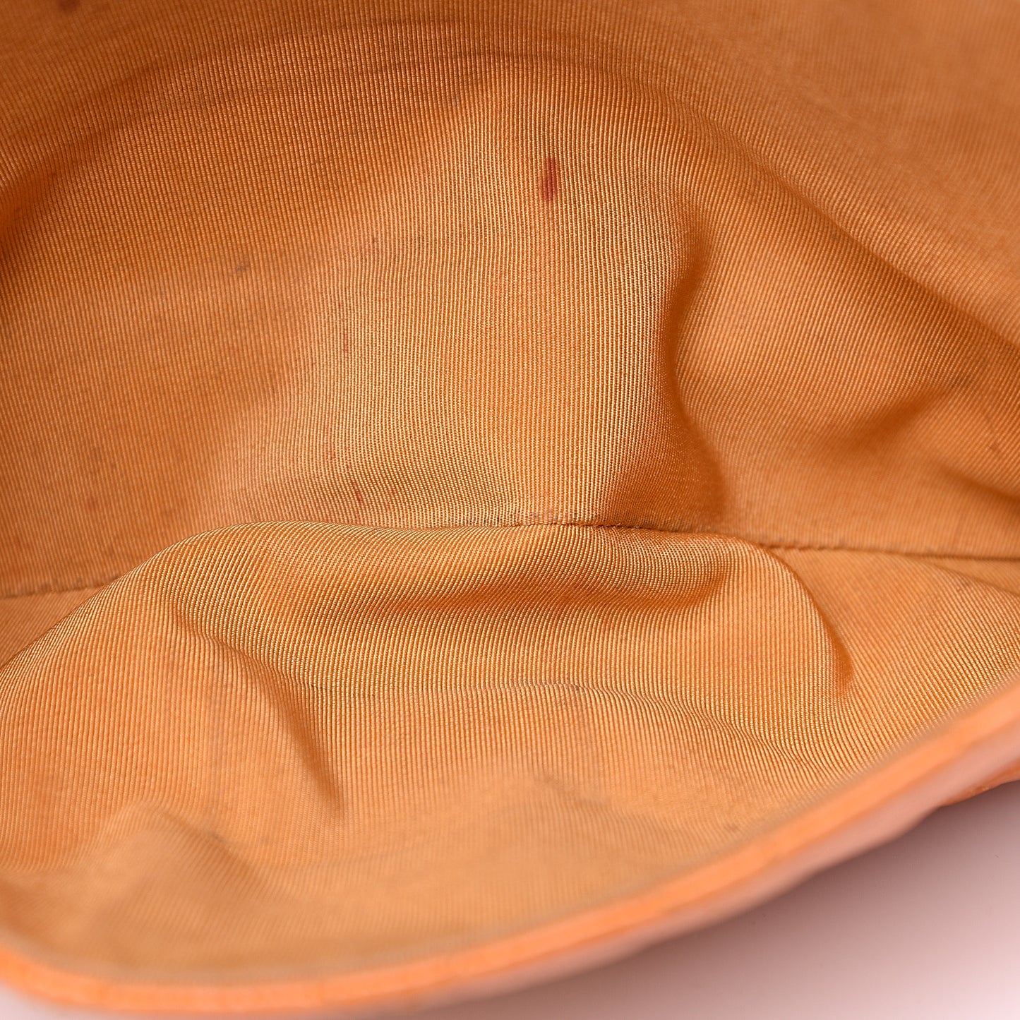 Patent Quilted 3 Pocket Accordion Flap Orange
