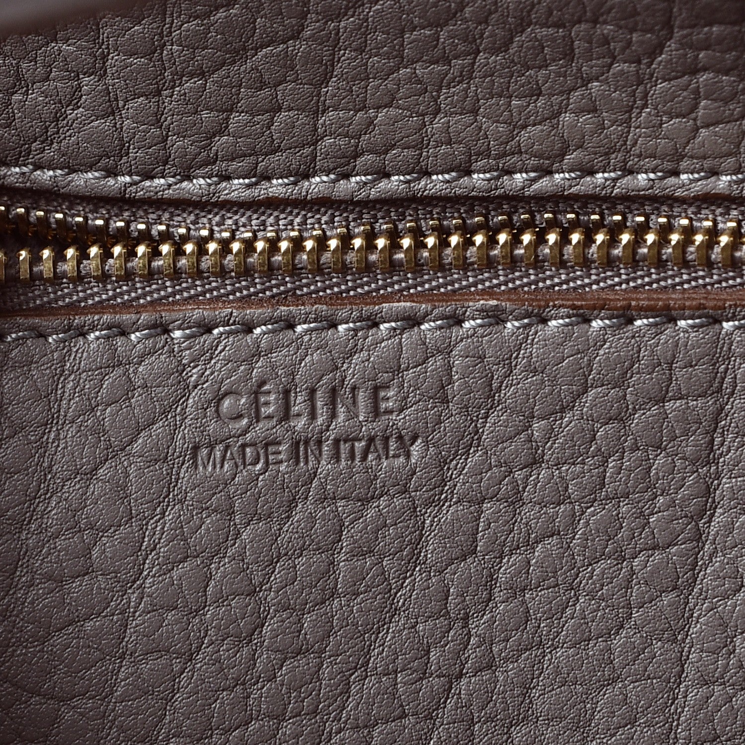 Celine Crisped Calfskin Small Tie Knot Tote Medium Grey 8 of 9