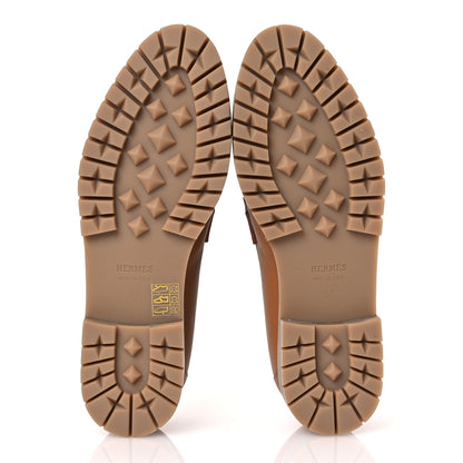 Hermes Calfskin Womens Faubourg Loafers 37 Naturel 7 of 11