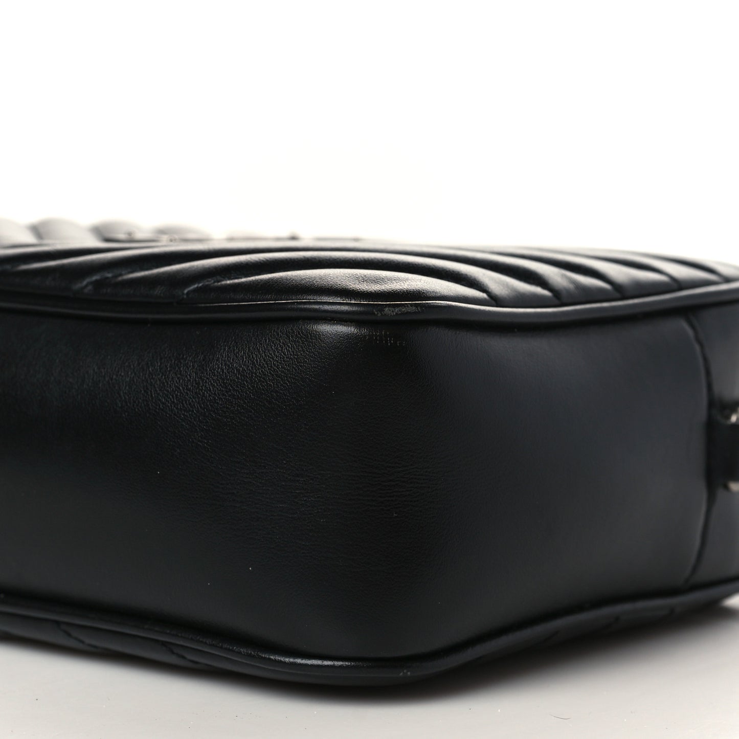 Calfskin Matelasse Monogram Lou Camera Bag Black