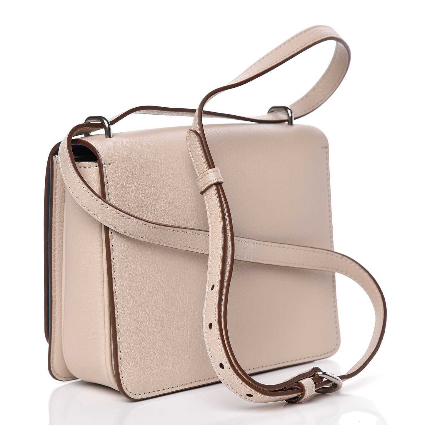 Goatskin Small D-Ring Bag Stone