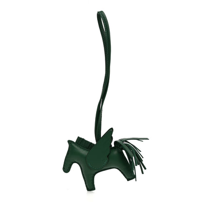 Hermes Milo Lambskin Grigri Rodeo Pegase Horse Bag Charm PM Vert Moyen 1 of 5