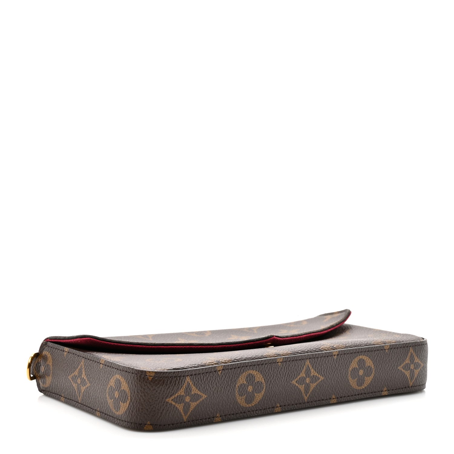 Louis Vuitton Monogram Pochette Felicie Chain Wallet Fuchsia 5 of 13