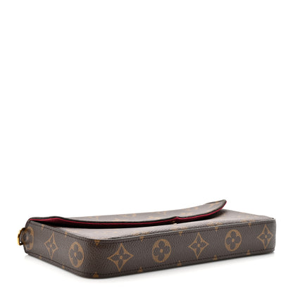Louis Vuitton Monogram Pochette Felicie Chain Wallet Fuchsia 5 of 13