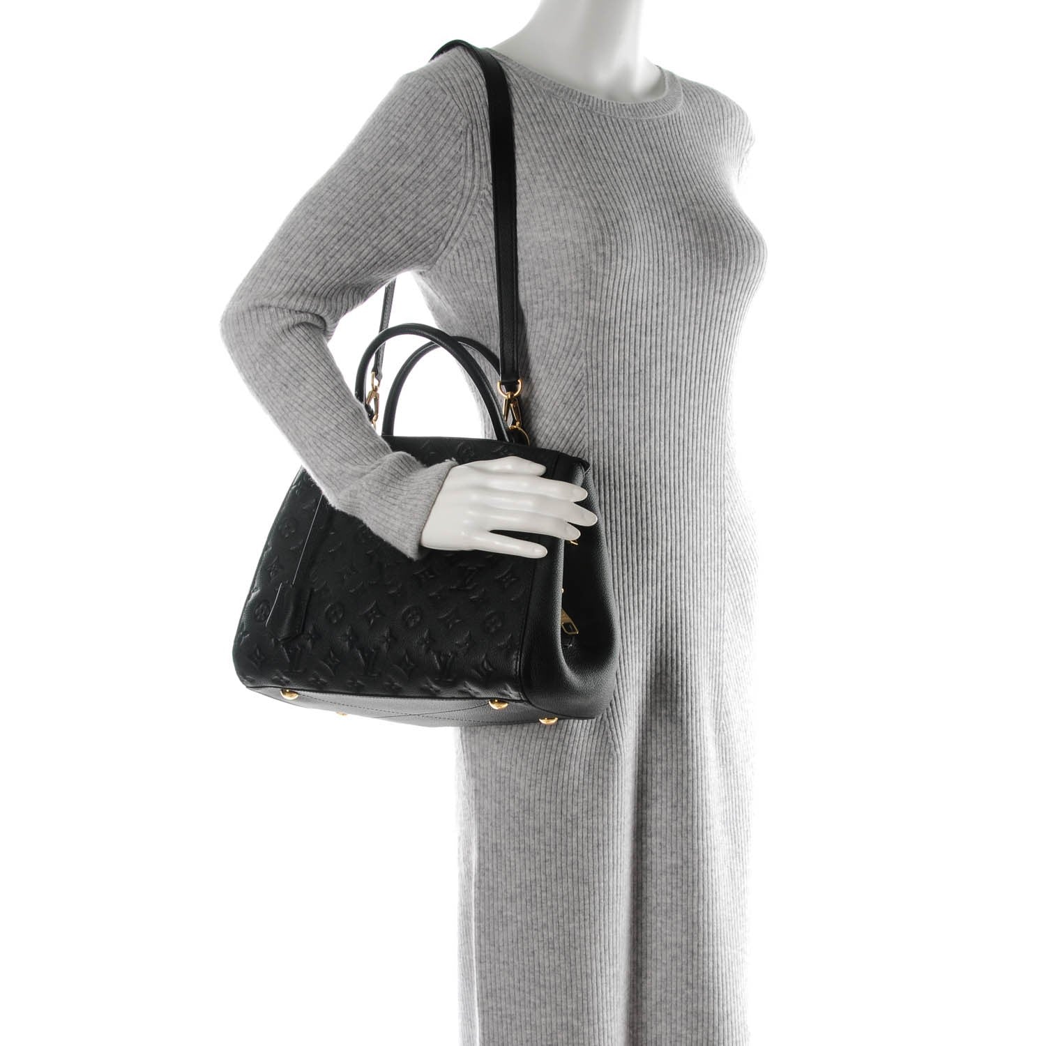 Louis Vuitton Empreinte Montaigne MM Black 2 of 8