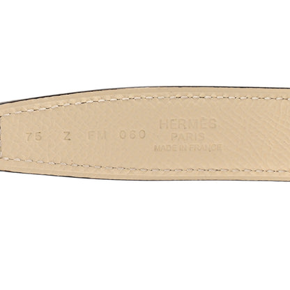 Hermes Swift Epsom 24mm Belt Strap 75 30 Craie Gold 5 of 6