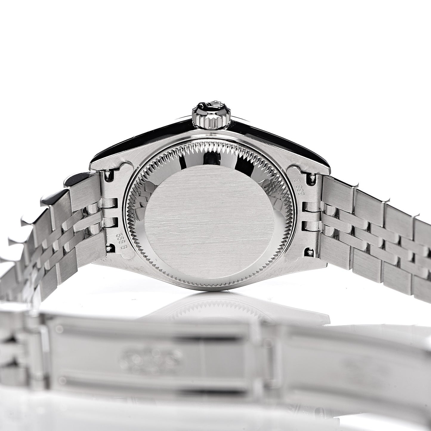 Stainless Steel 18K White Gold Diamond 26mm Oyster Perpetual Datejust Watch Silver Jubilee 79174