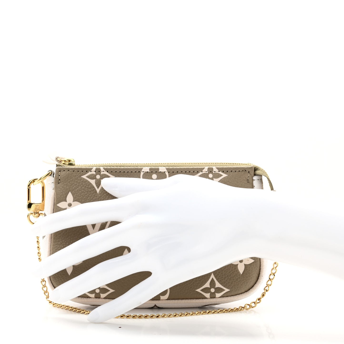 Empreinte Spring in the City Mini Pochette Accessories Kaki Beige Cream