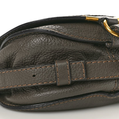 Chloe Grained Calfskin Small Marcie Saddle Bag Brown 8 of 12